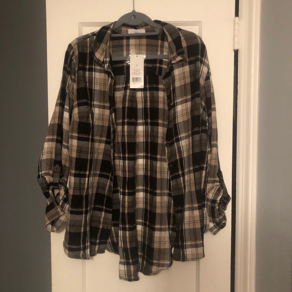 Plus size flannel